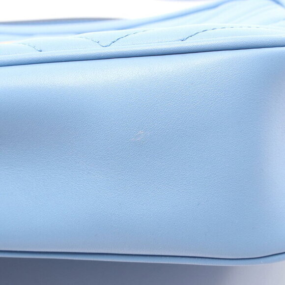 Gucci GG Marmont Shoulder Bag Leather Blue - Picture 7 of 7